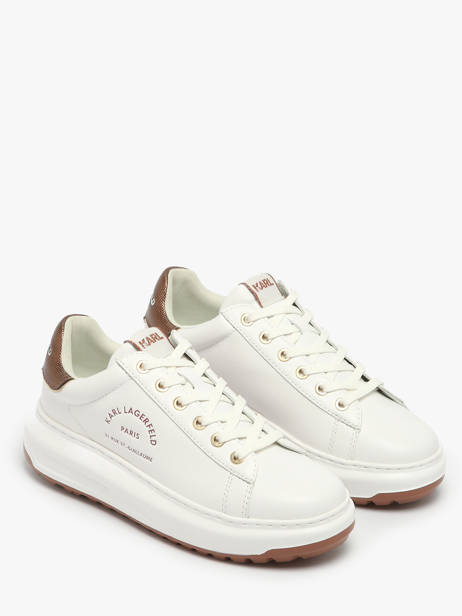 Sneakers Kapri Lug Maison En Cuir Karl lagerfeld Blanc accessoires KL67538M vue secondaire 2