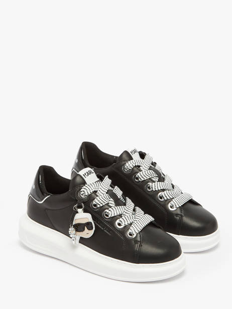 Sneakers Kapri Nft Twin In Leather Karl lagerfeld Black accessoires KL62576T other view 2