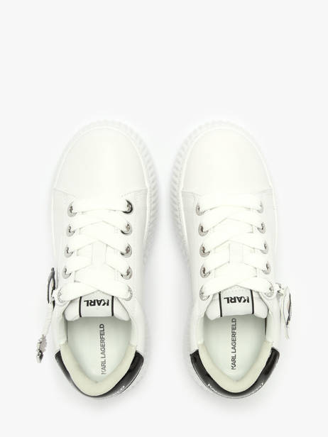 Sneakers Kreeper Low Nft Twin In Leather Karl lagerfeld White accessoires KL42376T other view 4
