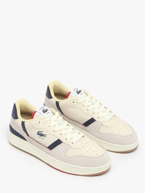 Sneakers T-clip In Leather Lacoste Beige men 8SMA0103 other view 1