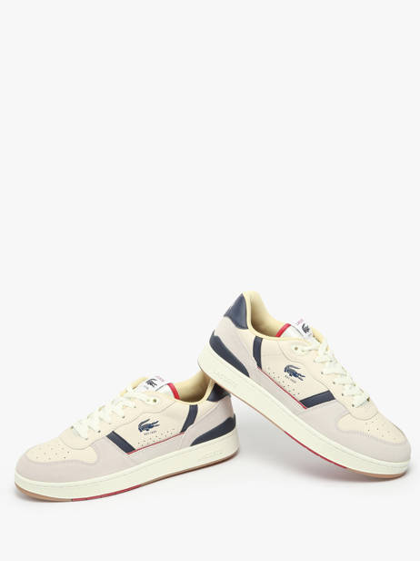 Sneakers T-clip In Leather Lacoste Beige men 8SMA0103 other view 2