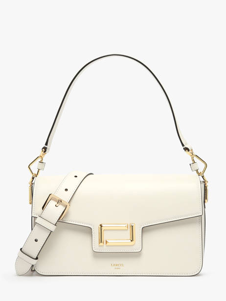 Shoulder Bag Angele Leather Lancel Beige angele A13149