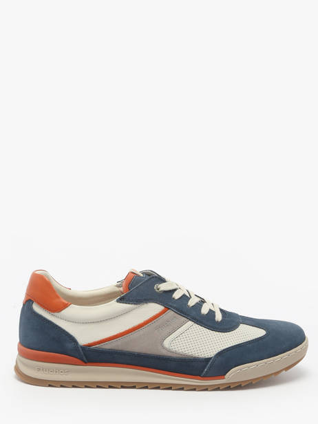 Sneakers Afelpado In Leather Fluchos Blue men F2184