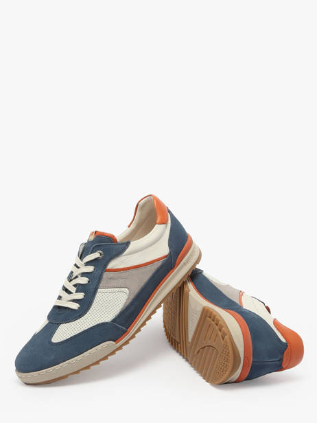 Sneakers Afelpado In Leather Fluchos Blue men F2184 other view 3