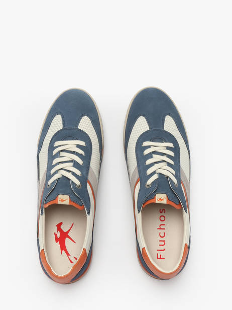 Sneakers Afelpado In Leather Fluchos Blue men F2184 other view 4