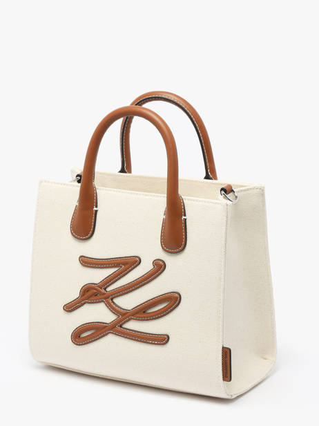 Handbag K Autograph Cotton Karl lagerfeld White k autograph A2W50002 other view 2