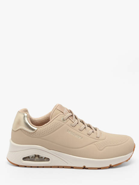 Sneakers Uno Shimmer Away Skechers Beige accessoires 155196