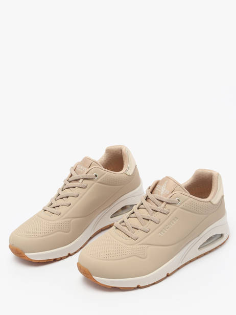 Sneakers Uno Shimmer Away Skechers Beige accessoires 155196 other view 2