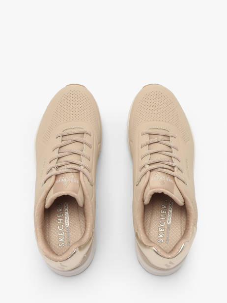Sneakers Uno Shimmer Away Skechers Beige accessoires 155196 other view 4
