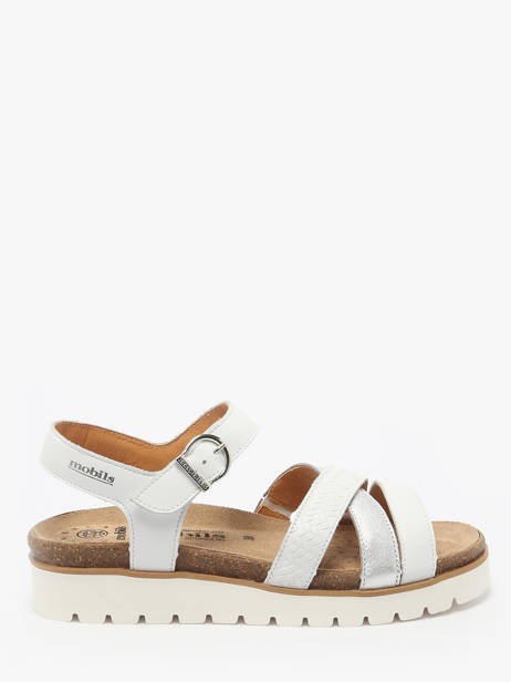 Sandals Thina In Leather Mephisto White accessoires P5146718