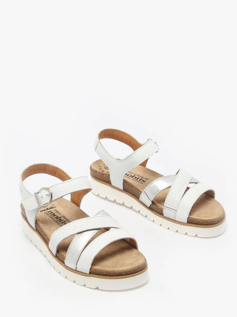 Sandals Thina In Leather Mephisto White accessoires P5146718 other view 1