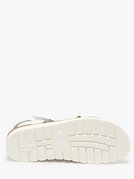 Sandals Thina In Leather Mephisto White accessoires P5146718 other view 4