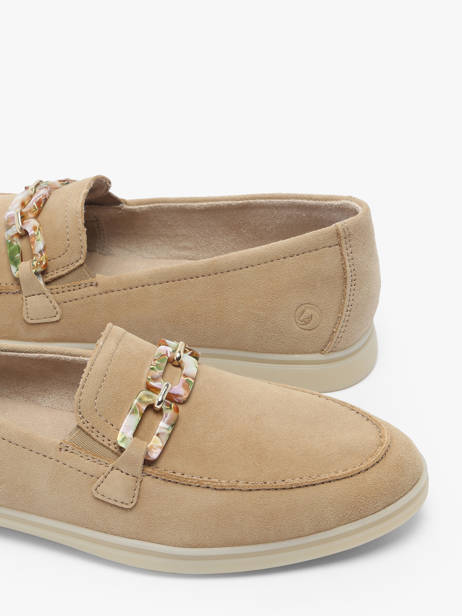 Moccasins In Leather Remonte Beige accessoires 62 other view 3