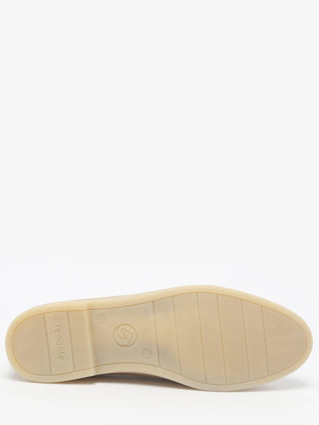 Moccasins In Leather Remonte Beige accessoires 62 other view 5