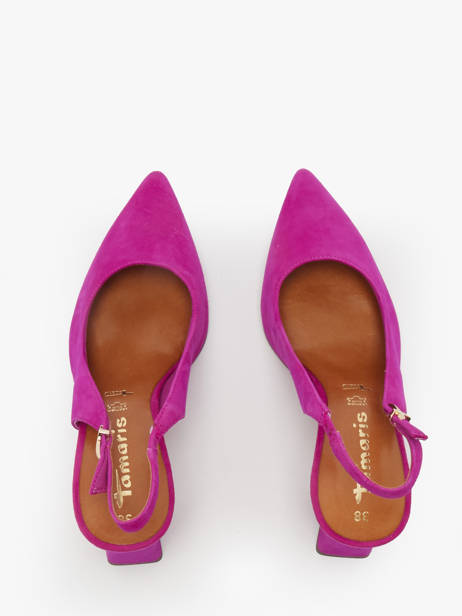 Escarpins En Cuir Tamaris Rose accessoires 44 vue secondaire 3