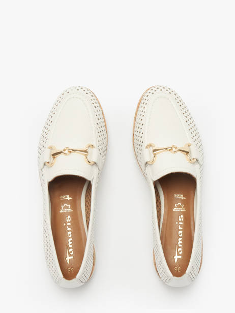Mocassins En Cuir Tamaris Blanc accessoires 44 vue secondaire 4