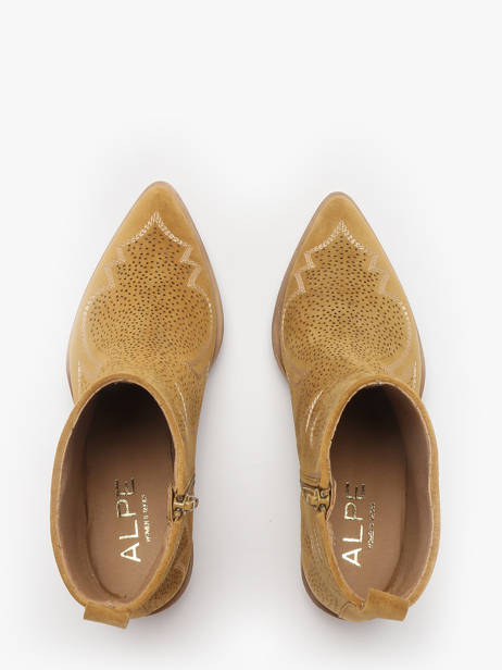 Santiags Holly En Cuir Alpe Marron accessoires 53561155 vue secondaire 4
