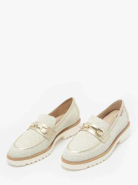 Moccasins Salvia In Leather Mephisto White accessoires P5146666 other view 2