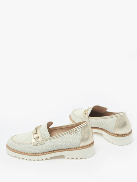 Moccasins Salvia In Leather Mephisto White accessoires P5146666 other view 3