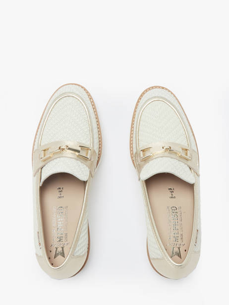 Moccasins Salvia In Leather Mephisto White accessoires P5146666 other view 4