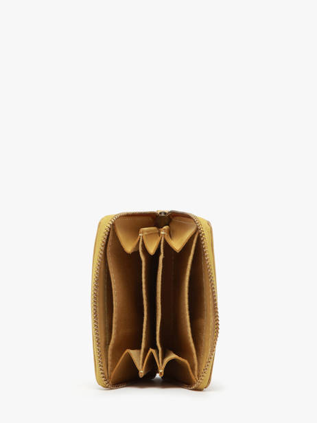 Porte-monnaie Cuir Biba Jaune heritage BT12 vue secondaire 1
