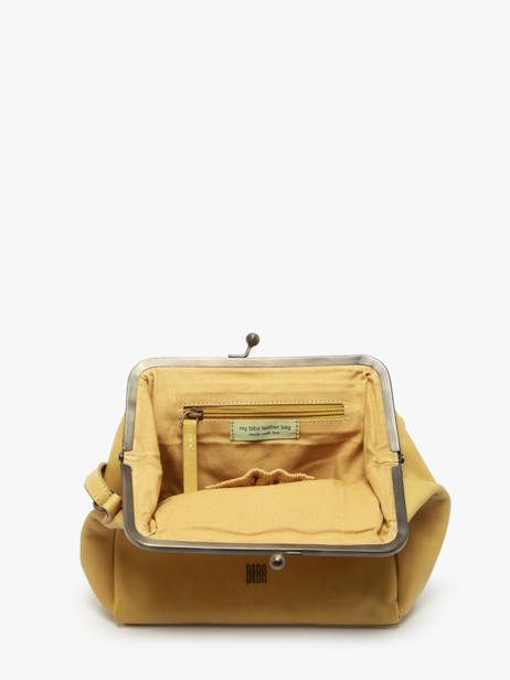 Cross Body Tas Heritage Leather Biba Yellow heritage BT22 other view 3
