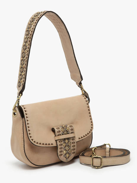 Shoulder Bag Heritage Leather Biba Beige heritage COD1L other view 2