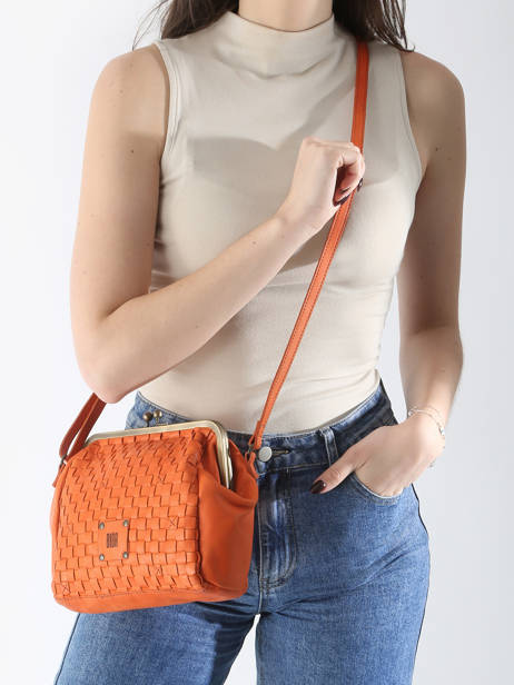 Shoulder Bag Heritage Leather Biba Orange heritage KA21 other view 1