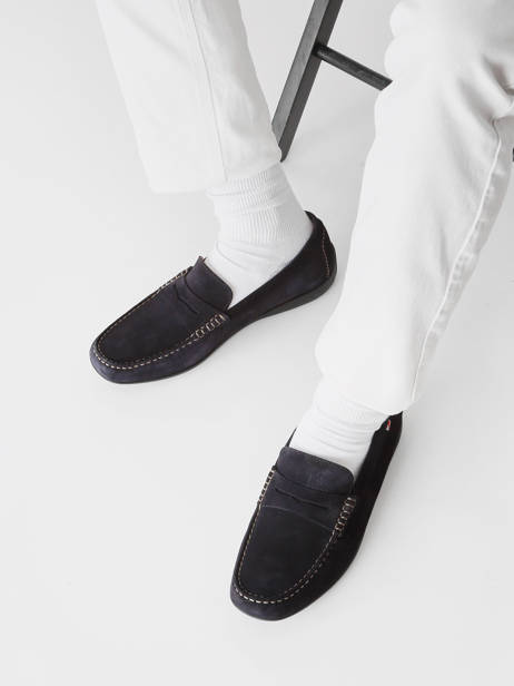 Formal Shoes Afelpado In Leather Fluchos Blue men F2207 other view 1
