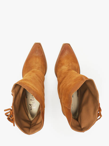 Santiags En Cuir Metisse Marron accessoires XD2048 vue secondaire 4
