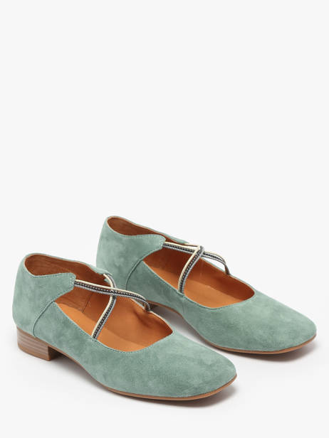 Ballerinas Anima In Leather Mam'zelle Green accessoires CSGAN25 other view 2