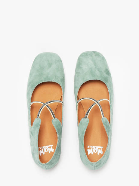 Ballerinas Anima In Leather Mam'zelle Green accessoires CSGAN25 other view 4
