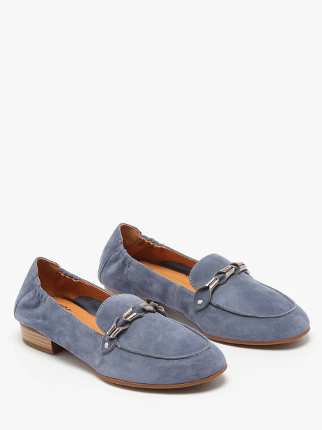 Mocassins Zanga En Cuir Mam'zelle Bleu accessoires CSIRK28 vue secondaire 2