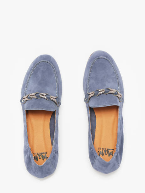Mocassins Zanga En Cuir Mam'zelle Bleu accessoires CSIRK28 vue secondaire 4
