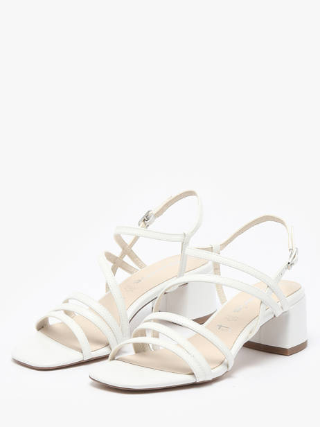 Sandales à Talon En Cuir Tamaris Blanc accessoires 42 vue secondaire 1
