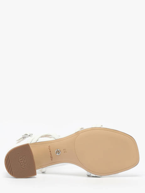 Sandales à Talon En Cuir Tamaris Blanc accessoires 42 vue secondaire 4