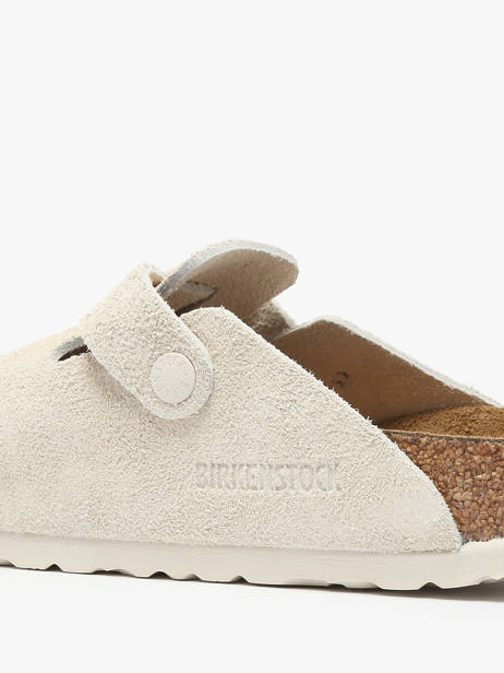 Slippers Boston In Leather Birkenstock Beige accessoires 1027693 other view 2