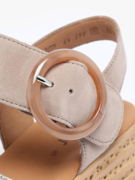 Sandals In Leather Gabor Gold accessoires 62 other view 2