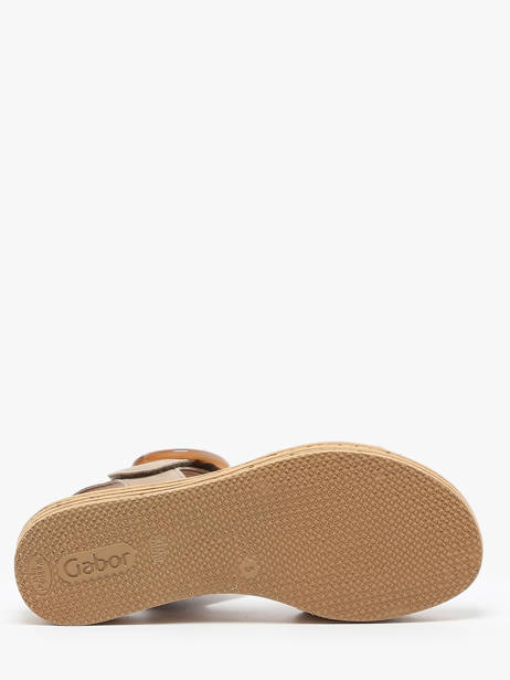 Sandals In Leather Gabor Gold accessoires 62 other view 4