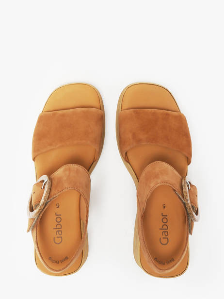 Sandals In Leather Gabor Brown accessoires 14 other view 3