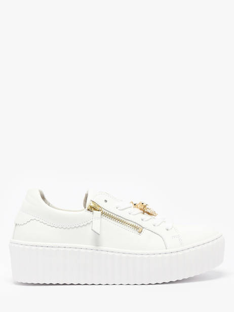 Sneakers In Leather Gabor White accessoires 21