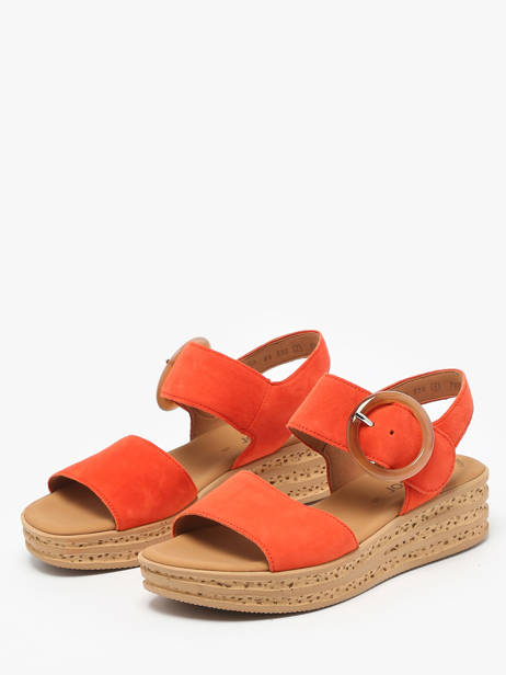Sandals In Leather Gabor Orange accessoires 13 other view 1