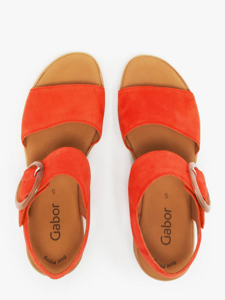 Sandals In Leather Gabor Orange accessoires 13 other view 3
