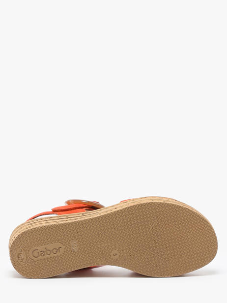 Sandals In Leather Gabor Orange accessoires 13 other view 4