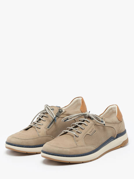 Sneakers Delbuck In Leather Fluchos Beige men F2211 other view 2