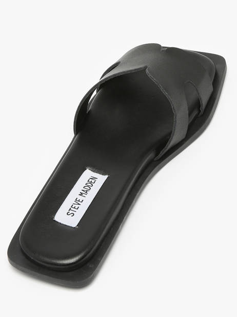 Slippers Sofia In Leather Steve madden Black accessoires 11003523 other view 2