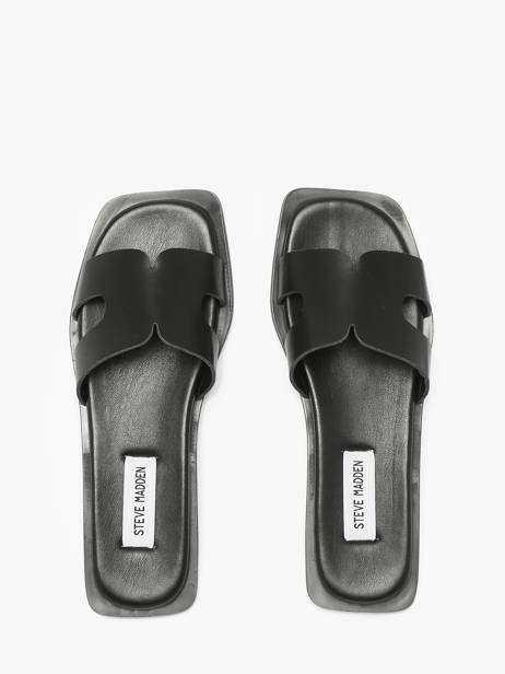 Slippers Sofia In Leather Steve madden Black accessoires 11003523 other view 3