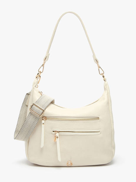 Shoulder Bag Zip Lulu castagnette Beige zip VICTOR