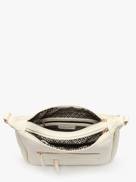 Shoulder Bag Zip Lulu castagnette Beige zip VICTOR other view 3