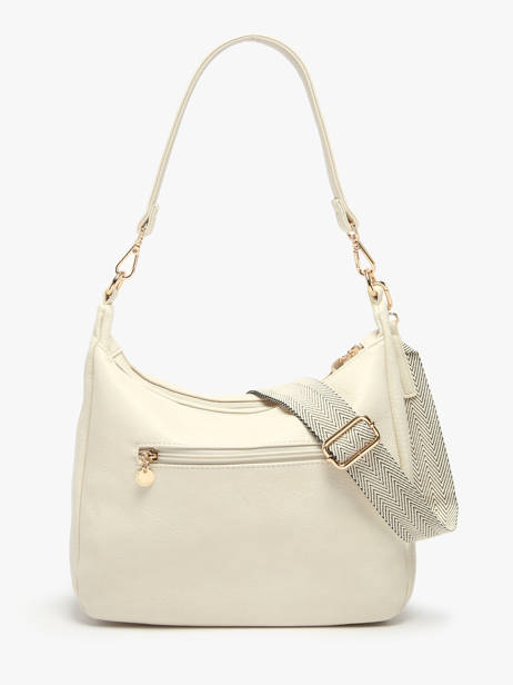 Shoulder Bag Zip Lulu castagnette Beige zip VICTOR other view 4